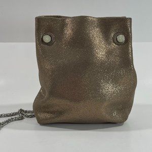 Halston Heritage Gold Slouchy Hobo Bag